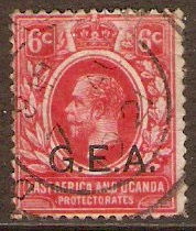 Tanganyika 1917 6c Scarlet. SG48.